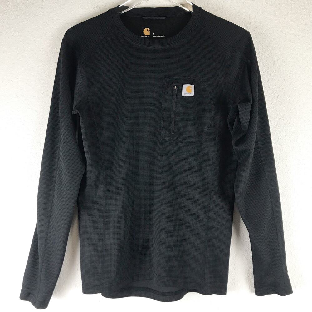Carhartt Base Layer Force Midweight Tech Long Sleeve Crew Shirt Waffle Grid S